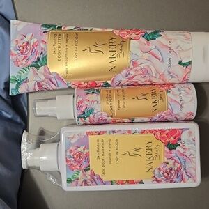 Nakery Body Wash, Body Butter, All Over Perfume